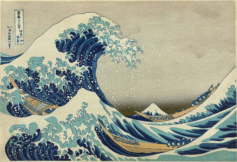 The Great Wave off Kanagawa by Hokusai; image from Wikimedia
