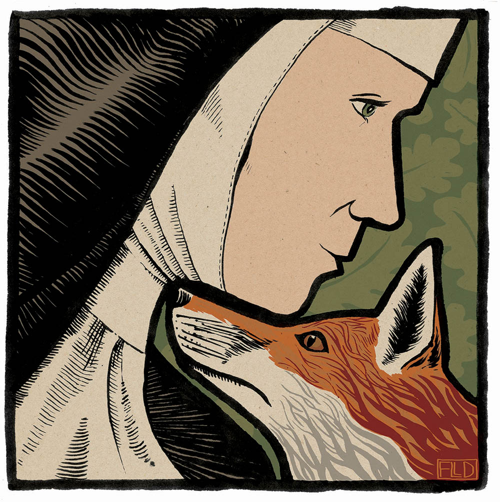 book illustration fox nun Graffeg